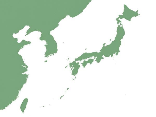 日本周辺の地図