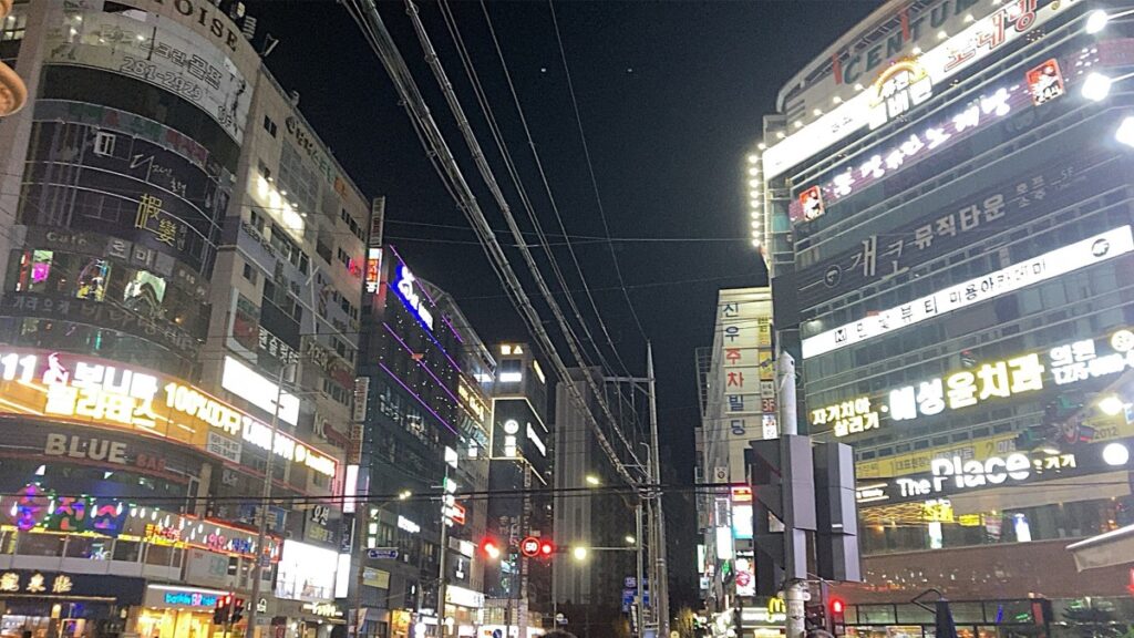 韓国の街中